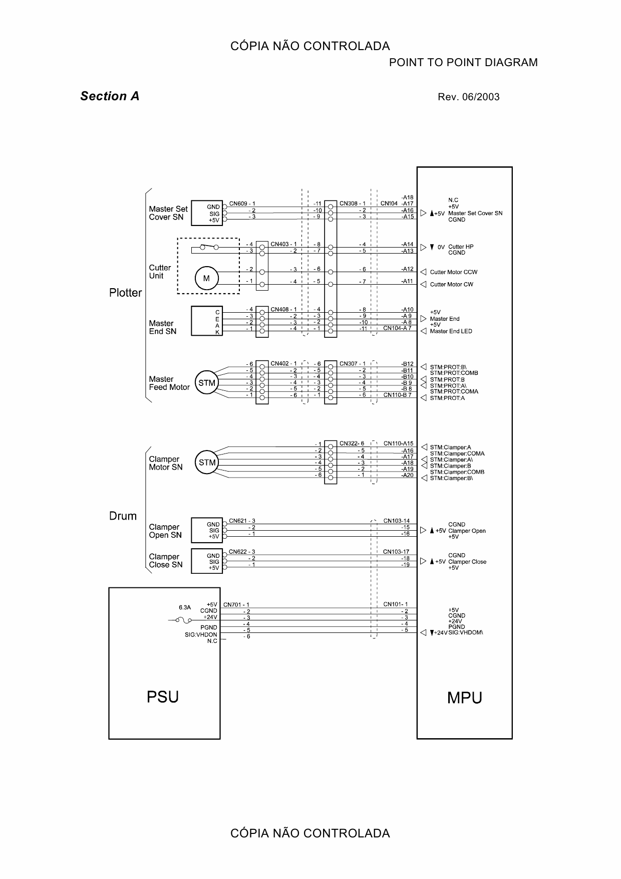 RICOH Aficio JP-730 735 C252 C261 Circuit Diagram-3